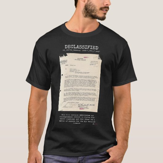 UFO - Declassified 18_100754_General 1946-7_Vol_2 Tシャツ (正面)