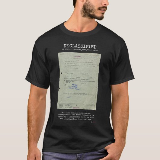 UFO - Declassified 18_6369445_General_1948_Vol_1 Tシャツ (正面)