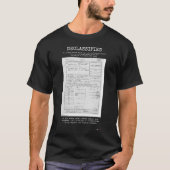 UFO - Declassified 341_110448_Records_Relating_to_ Tシャツ (正面)