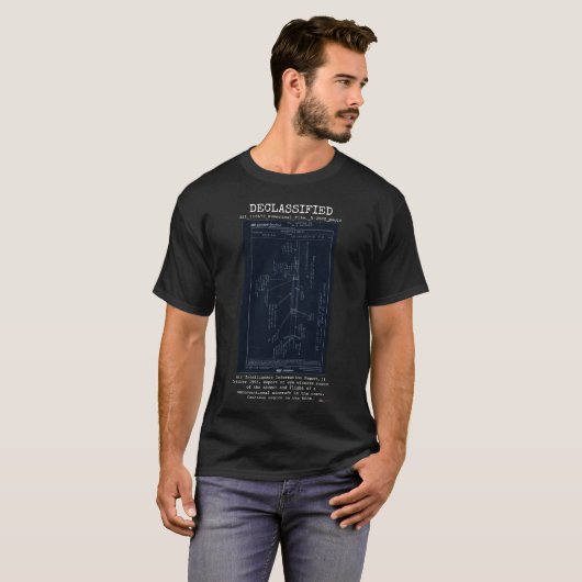 UFO - Declassified 341_110677_Numerical_File,_5-25 Tシャツ (正面フル)