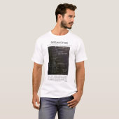 UFO - Declassified 38_143685_box_Incident_Summarie Tシャツ (正面フル)