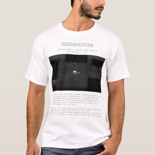 UFO - Declassified DOW-UAP-PR051, "Syrian UAP.. Tシャツ (正面)