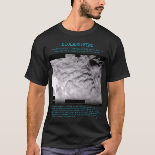 UFO - Declassified DOW-UAP-PR055 "..OF CLOUDS 2020 Tシャツ (正面)