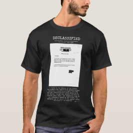 UFO - DOE-UAP-D003 極秘文書公開 P.天文学者 1986 Tシャツ