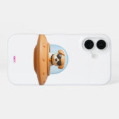 Ufo dog 3D a1 iPhone 16ケース (裏面横)