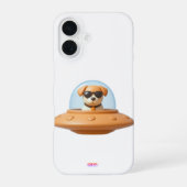 Ufo dog 3D a1 iPhone 16ケース (裏面)