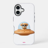 Ufo dog 3D a1 iPhone 16ケース (裏面)