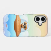 Ufo dog 3D a3 clouds iPhone 16ケース (裏面横)
