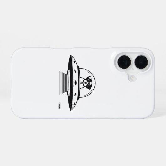 Ufo dog CG17s iPhone 16ケース (裏面横)