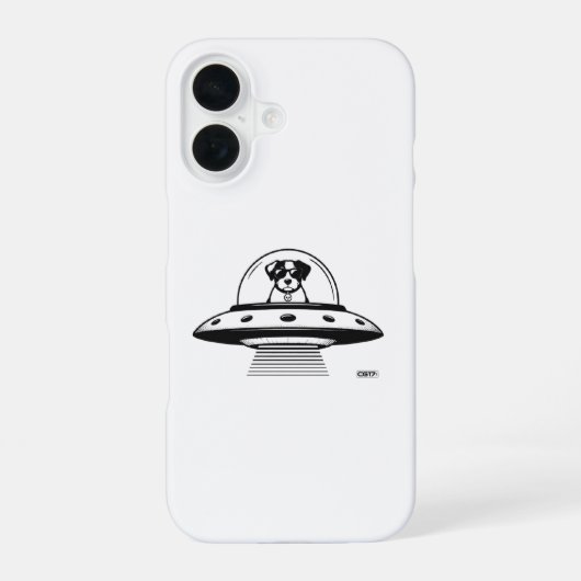 Ufo dog CG17s iPhone 16ケース (裏面)