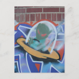 UFO Graffiti 02はがき ポストカード
