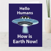 UFO Hello Humans How Is Earth Now UFO カード (正面)