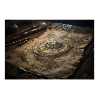  „UFO im Geiste von Leonardo da Vinci“ ポスター