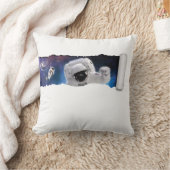 UFO in宇宙 – 宇宙飛行士エイリアンの遭遇 クッション (ブランケット)