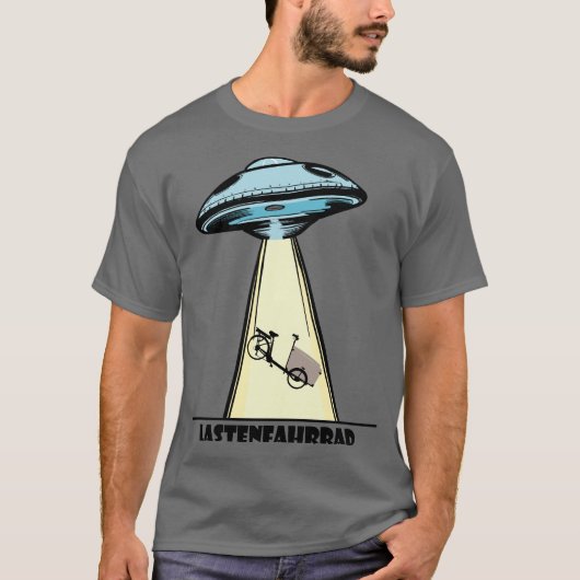 Ufo, Lastenfahrrad, Lastenrad, Cargobike, Aliens Tシャツ (正面)