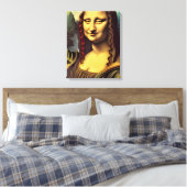 Ufo Mona Lisa Galactic Canvas Print キャンバスプリント (インサイチュ (寝室))