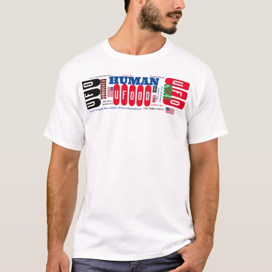 UFO OD HUMAN メンズ ベーシック Tシャツ (正面)