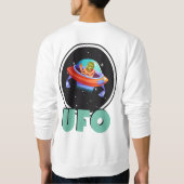 ufo on宇宙 スウェットシャツ (裏面)