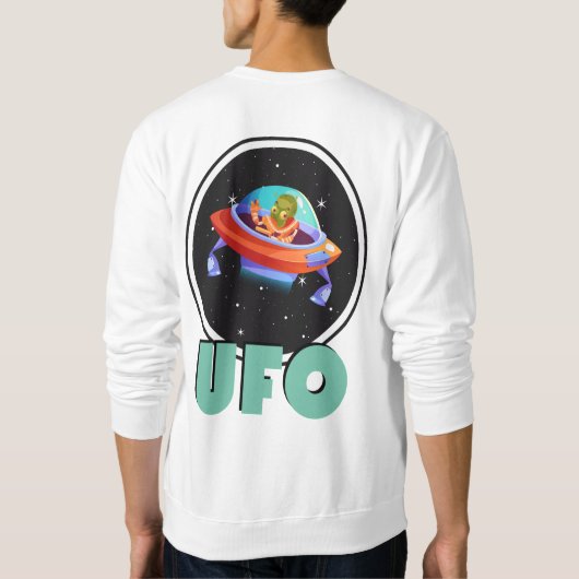 ufo on宇宙 スウェットシャツ (裏面)