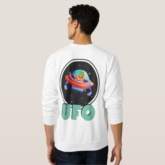 ufo on宇宙 スウェットシャツ (裏面フル)