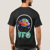 ufo on宇宙 tシャツ (裏面)