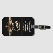 UFO Over Area 51 at Dusk ラゲッジタグ (正面横)