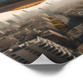 UFO Over City ポスター (角)