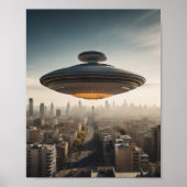 UFO Over City ポスター (正面)