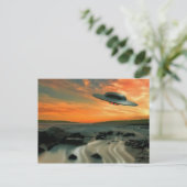 UFO Over Coast ポストカード (スタンド正面)