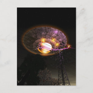 UFO Over Powerlinesはがき ポストカード