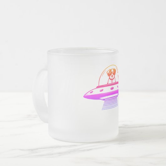UFO PETS フロストグラスマグカップ (正面左)