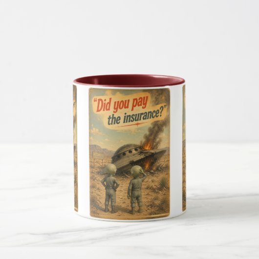 UFO Roswell 40-50s マグカップ (中央)