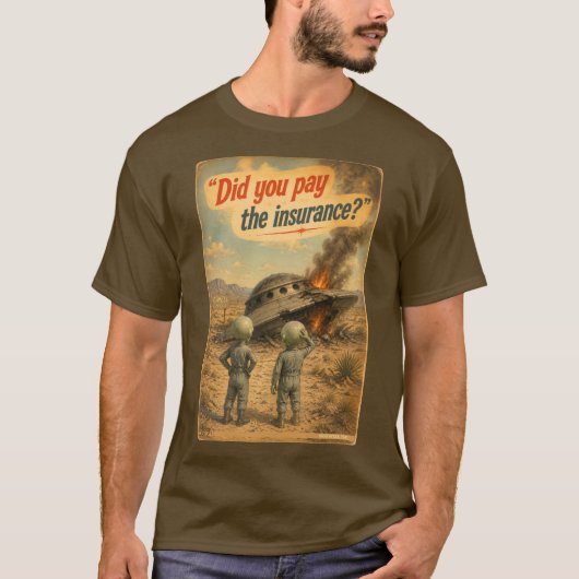UFO Roswell 40-50s Tシャツ (正面)