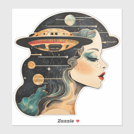 UFO UAPの夢 シール (シート)