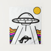 UFO UAPエイリアン奪取 タペストリー (正面)
