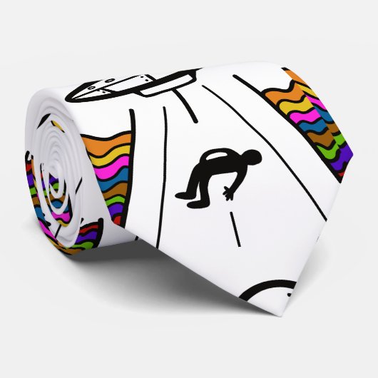 UFO UAPエイリアン奪取 ネクタイ (ロール)