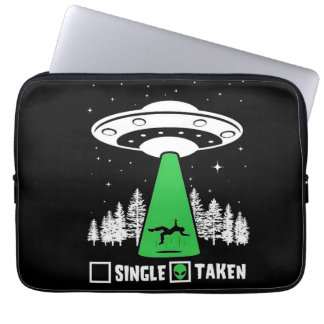 UFO, UFO,おもしろいソーサー,飛んでいるエイリアン誘拐事件 ラップトップスリーブ