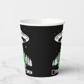 UFO, UFO,おもしろいソーサー,飛んでいるエイリアン誘拐事件 紙コップ (左)