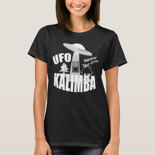 UFO vs カリンバ Tシャツ (正面)