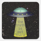 UFO wトラクタービームの「真実はそこにある」エイリアン スクエアシール (正面)