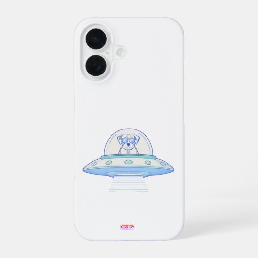 Ufodog logo1 iPhone 16ケース (裏面)