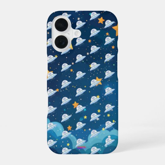 Ufodog logo 45g starry night iPhone 16ケース (裏面)