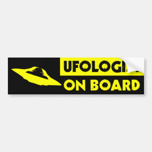 UFOLOGISTの船上にバンパーステッカー バンパーステッカー