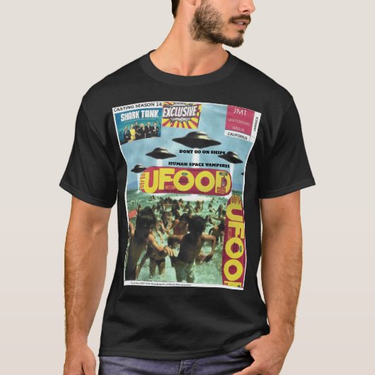 UFOOD。ベーシックダークTシャツ Tシャツ (正面)