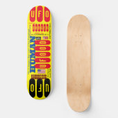 UFOOD DEAL 8 1/4" スケートボードデッキ (正面)