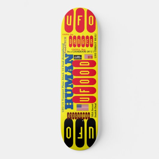 UFOOD DEAL 8 1/4" スケートボードデッキ (正面)