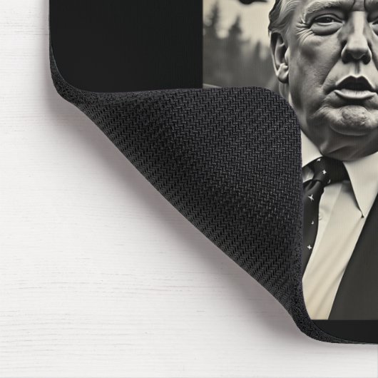 Ufosおもしろいエイリアンでトランプビッグフット自撮風変わり影 マウスパッド (コーナー)