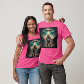 Ufosおもしろいユニーク付きBigfootセルフィー風変わり Tシャツ (ユニセックス)