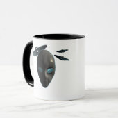 UFOsおよびエイリアン マグカップ (正面左)