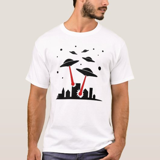 UFOsの攻撃 Tシャツ (正面)